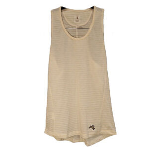 Tracksmith Yellow Stripes Women's Singlet Running‎ Tank Top Size Small